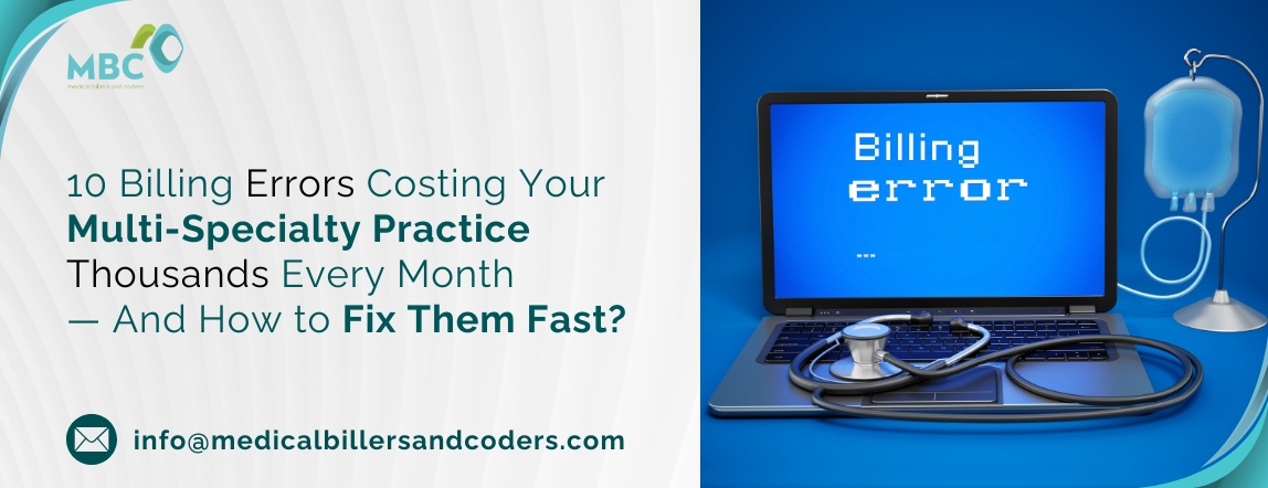 10 Billing Errors Costing Your Multi-Specialty Practice Thousands Every Month — And How to Fix Them Fast?