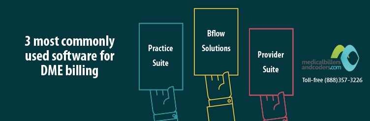 3 most commonly used software for DME billing